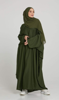 Muslimah Dress Moss Green